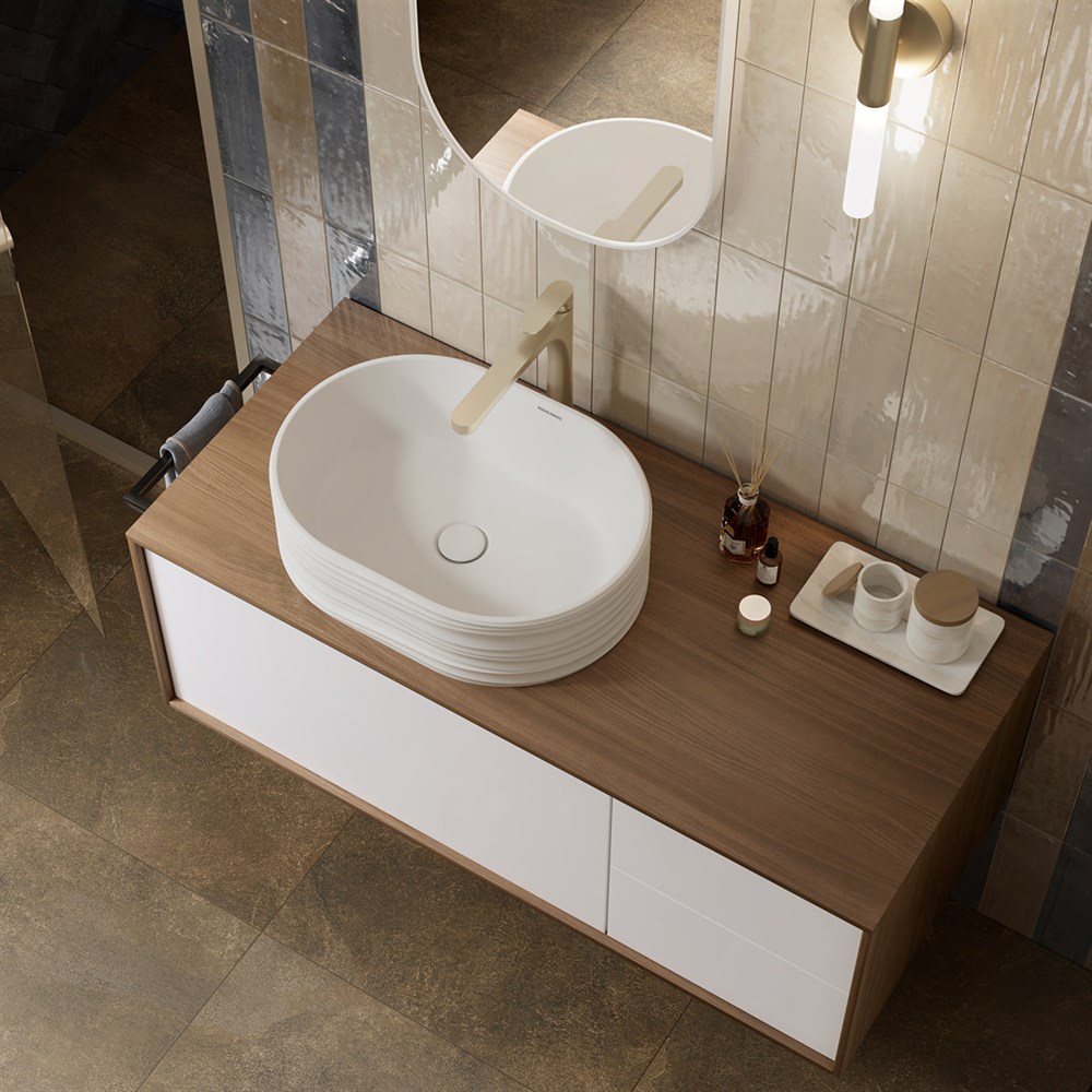 Раковина ARTBASIN Sabbia накладная 50, белая матовая
