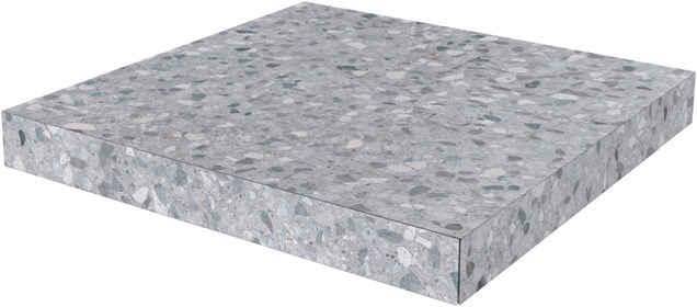 KERAMA MARAZZI SG632620R/GCA Ступень угловая клееная Терраццо серый 33x33x0,9