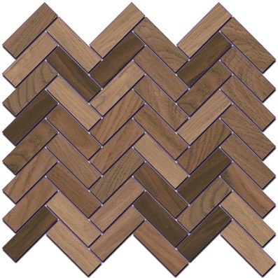 KERAMA MARAZZI SG194/002 Декор Селект Вуд беж темный мозаичный 33х33х9