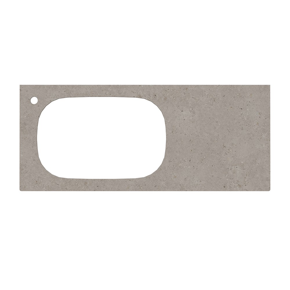 KERAMA MARAZZI MA.2.1.SG519920R/120 Спец. изделие декоративное для раковин, встраиваемых сверху MAGICA Риккарди 120 см, серый матовый