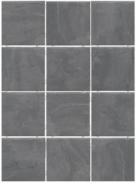 KERAMA MARAZZI 1300H Дегре серый темный, полотно 29,8х39,8 из 12 частей 9,8х9,8х7