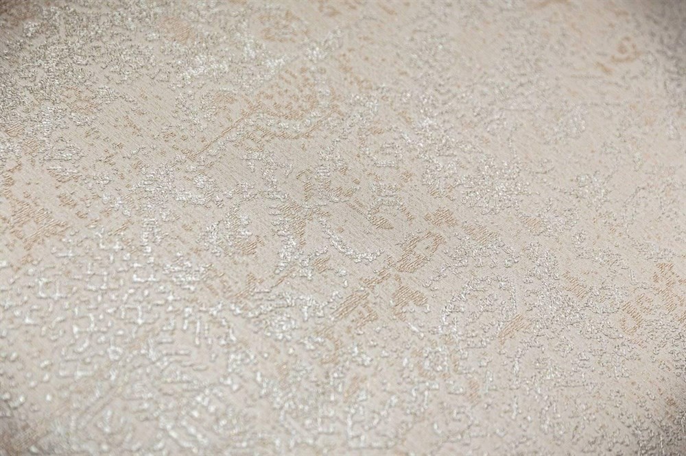 KERAMA MARAZZI KM5408 Обои виниловые Флора бежевый, база (1, Т E) смещенная стыковка