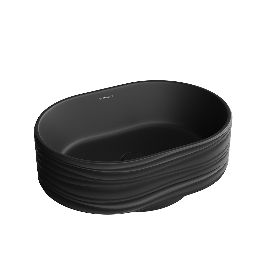 Раковина ARTBASIN Sabbia накладная 50, черная матовая