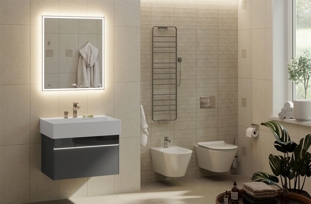 KERAMA MARAZZI PLM.bidet.02 Биде PLAZA Modern подвесной, белый глянцевый