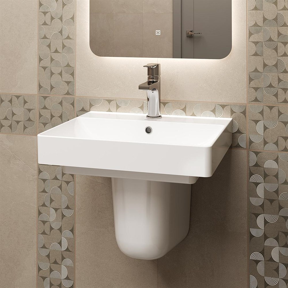 KERAMA MARAZZI PRO.wb.50 Раковина PRO мебельная/подвесная 50, белая глянцевая