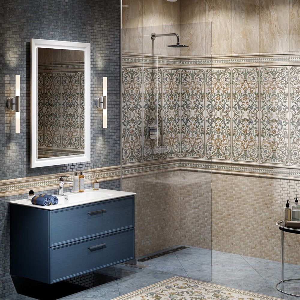 KERAMA MARAZZI PL.C.mi.65\WHT Панель с зеркалом PLAZA Classic 65x100см, цвет белый