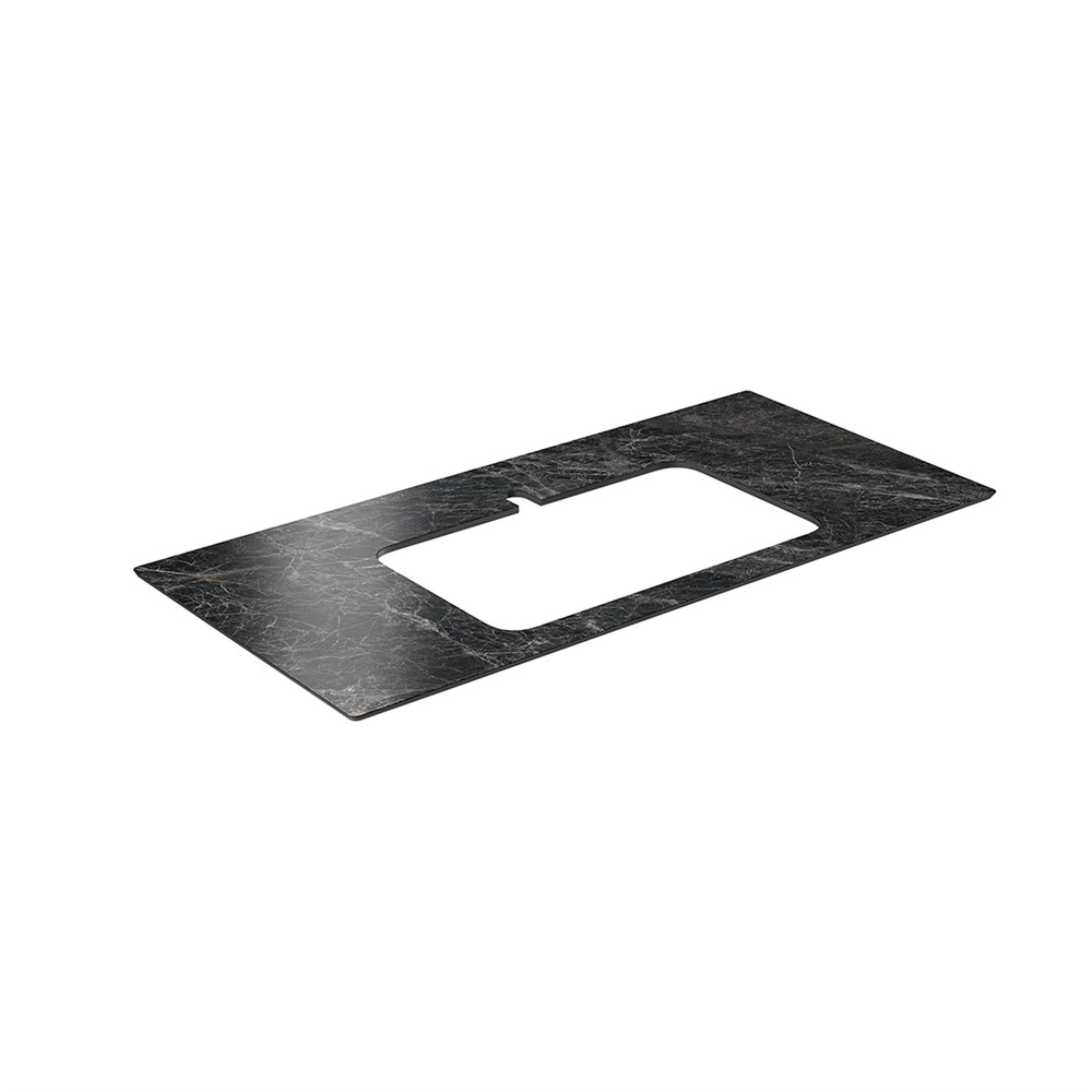 KERAMA MARAZZI PL2.VT93\100 Спец. изделие для раковин, встраиваемых сверху,100 см Риальто темный серый лап