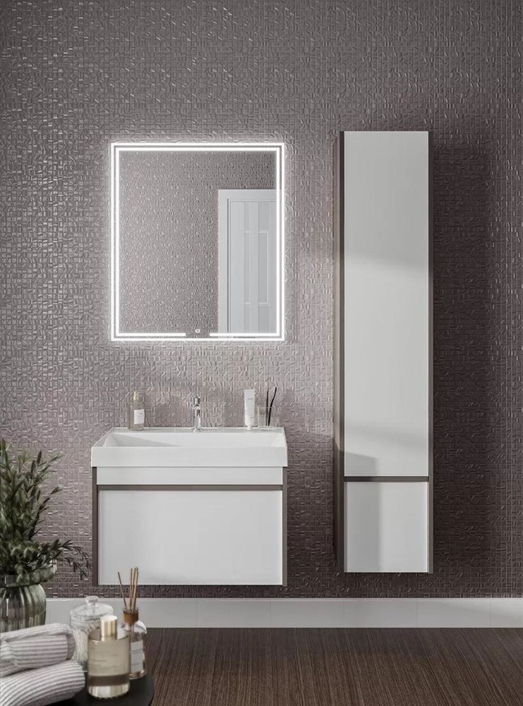 KERAMA MARAZZI MOD.165/AR Пенал MODULA подвесной 165 с дверцей и ящиком, арабика