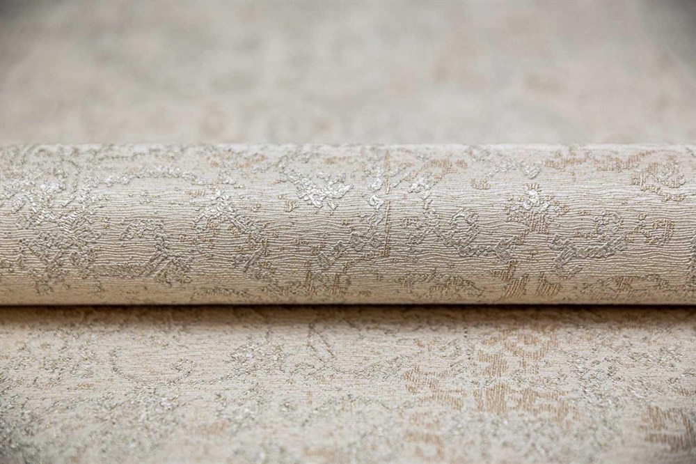 KERAMA MARAZZI KM5408 Обои виниловые Флора бежевый, база (1, Т E) смещенная стыковка