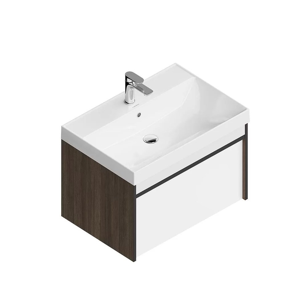 KERAMA MARAZZI MOD.70.1+1/AR Тумба MODULA подвесная 70 с ящиком 1+1, арабика
