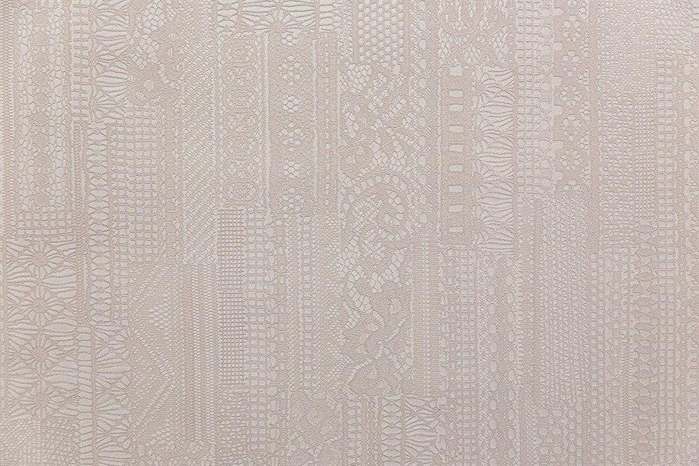 KERAMA MARAZZI KM8204 Обои виниловые Ажур база универсальная,бежевый темный 1,06х10 (1, Т B) смещённая стыковка