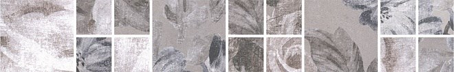KERAMA MARAZZI SG186/002 Бордюр Александрия серый мозаичный 30х4,8х8