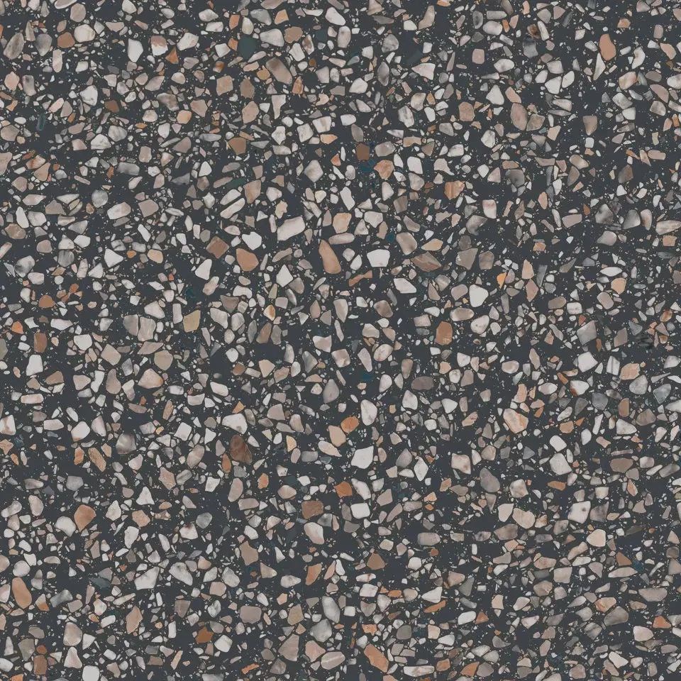 Бричиола чёрный матовый обрезной 60x60x0,9