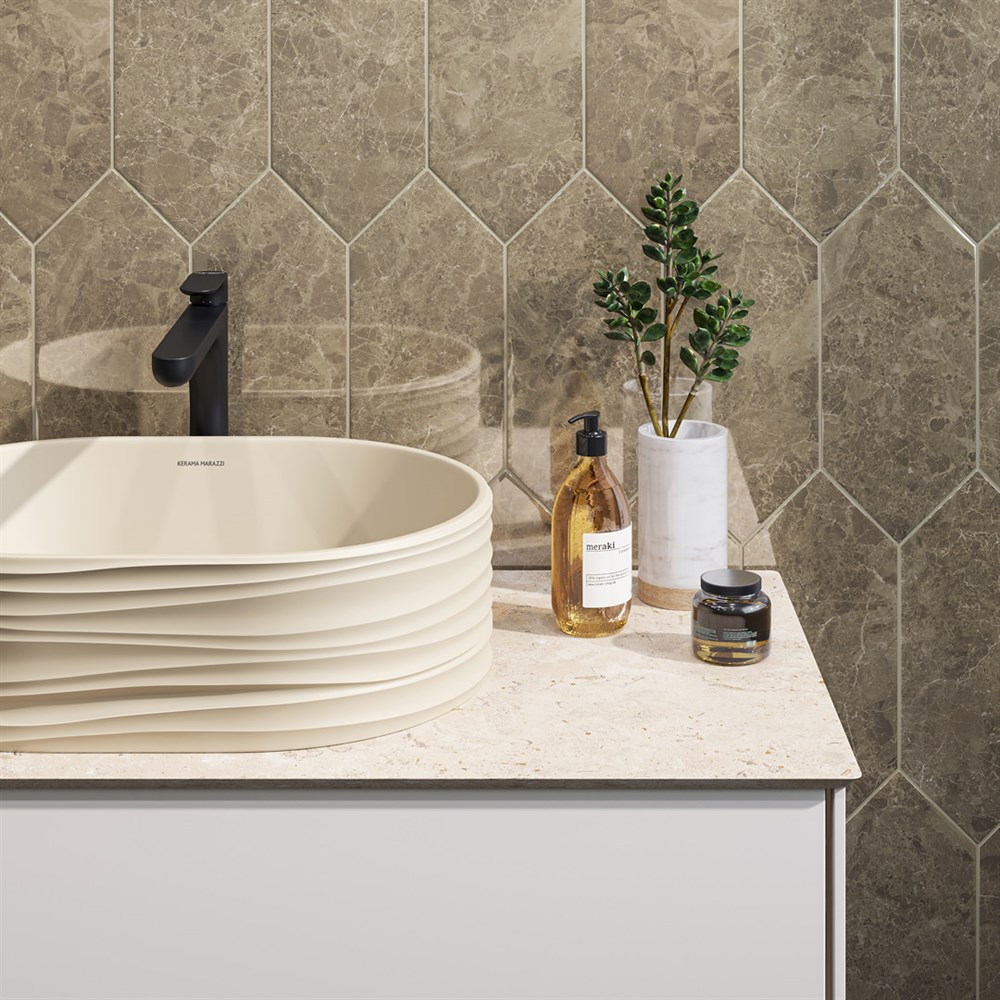 Раковина ARTBASIN Sabbia накладная 50, песочная матовая