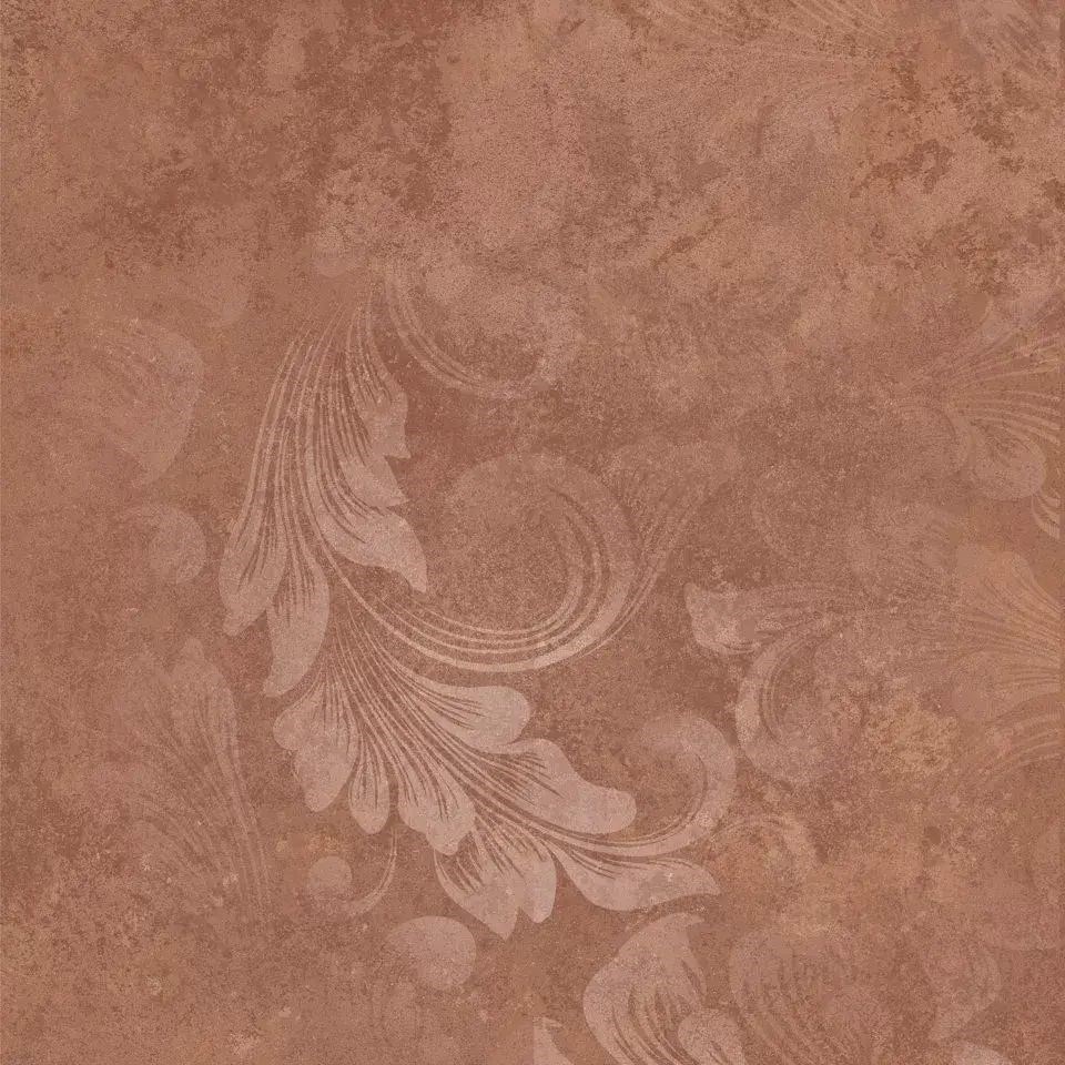 Хадду красный матовый декорированный 40,2x40,2x0,8