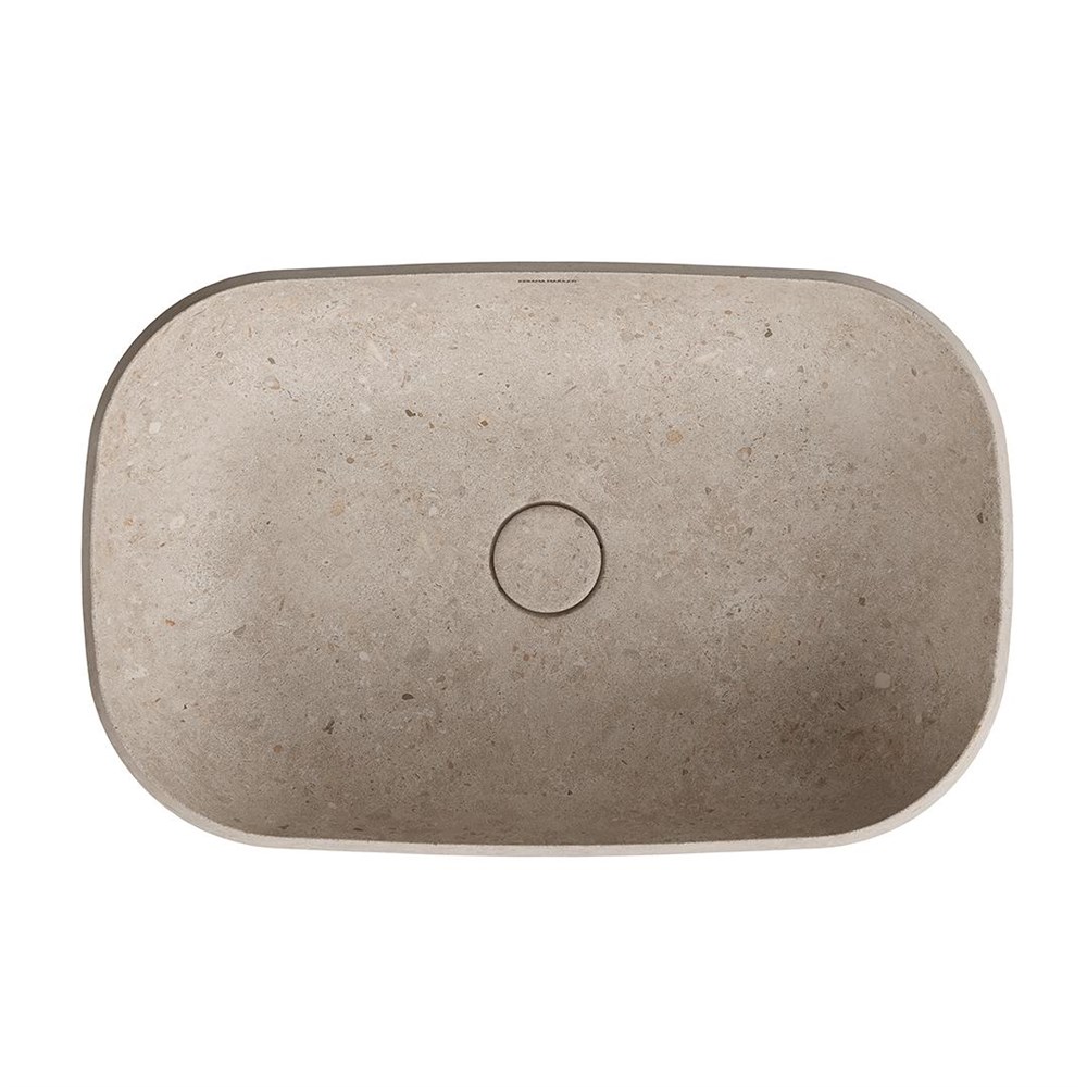 KERAMA MARAZZI MA.wbi.65/STB Раковина MAGICA встраиваемая сверху 65 с донным клапаном, бежевый камень