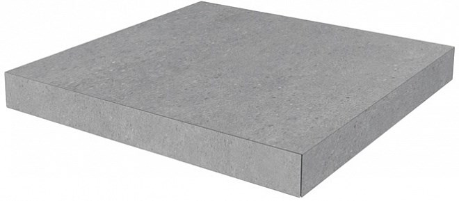 KERAMA MARAZZI DL500820R/GCA Ступень угловая клееная Фондамента серый светлый 33x33x0,9