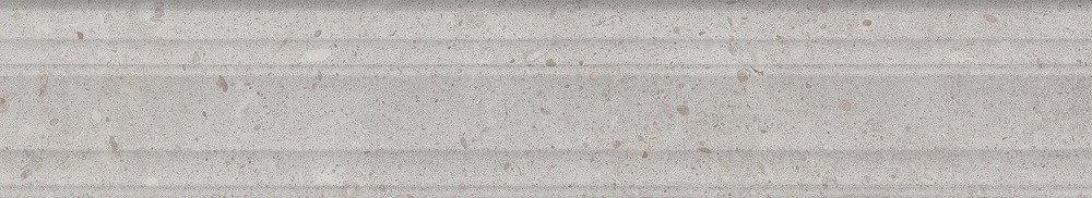 KERAMA MARAZZI BLF010R Бордюр Риккарди серый светлый матовый структура обрезной 40x7,3x2,7