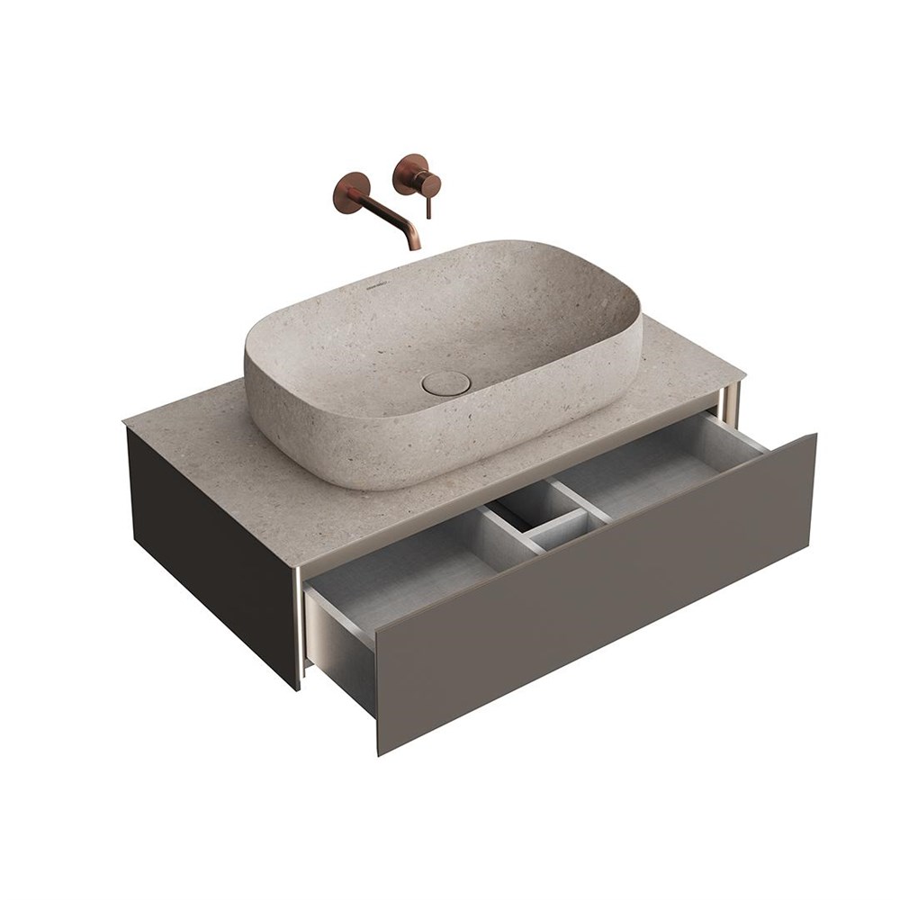 KERAMA MARAZZI MA.90.1/EGR.M Тумба MAGICA подвесная 90, 1 ящик, вечерний серый матовый