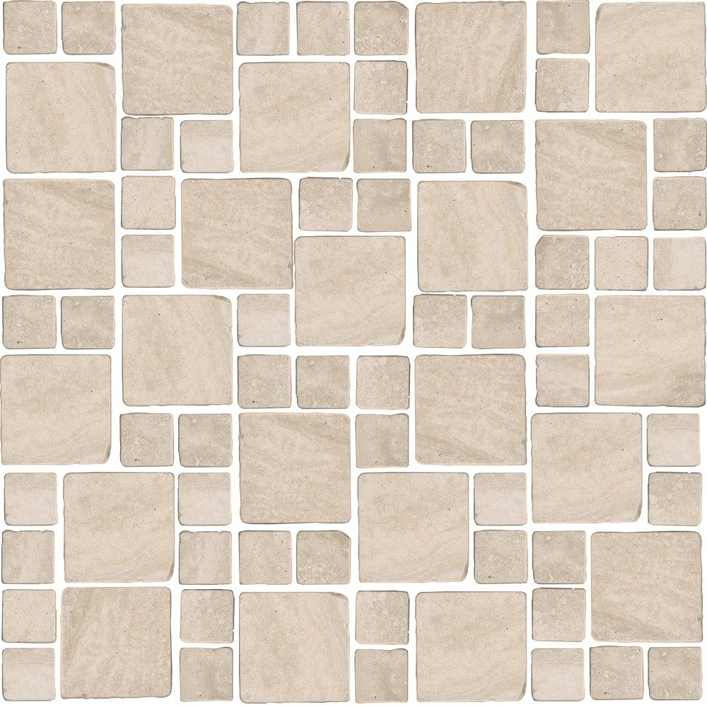 KERAMA MARAZZI MBD005 Декор Риальто Антика 3 мозаичный бежевый светлый матовый 30х30х0,9