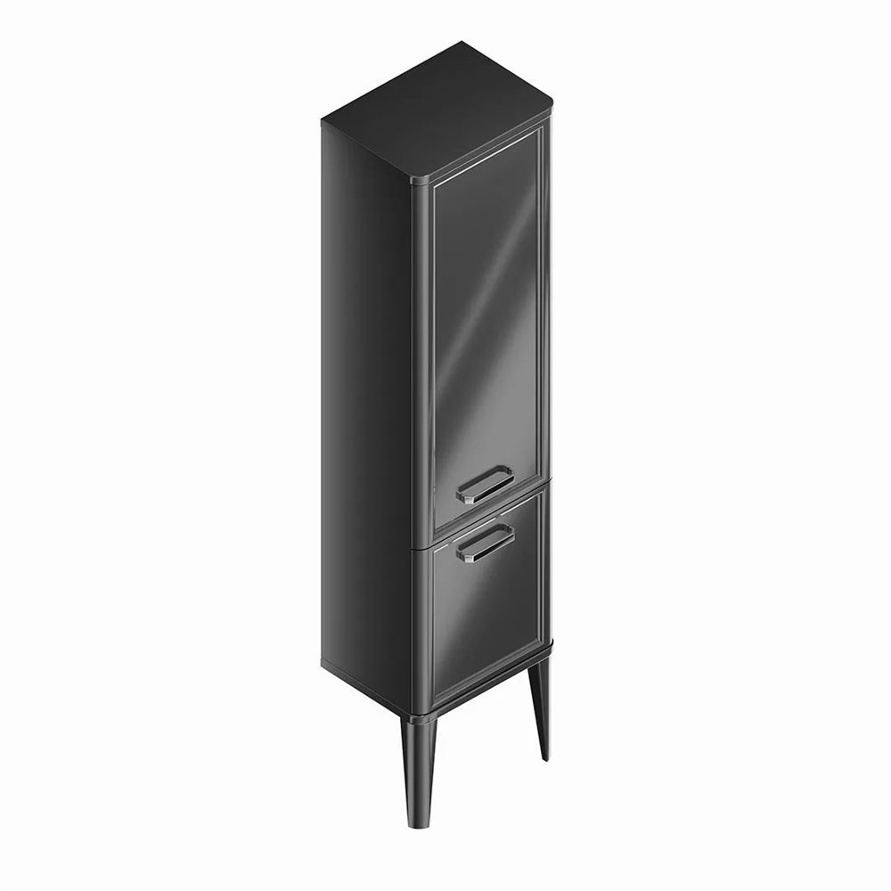 KERAMA MARAZZI PO.M.150/BLK Пенал POMPEI напольный/подвесной 150, черный глянцевый