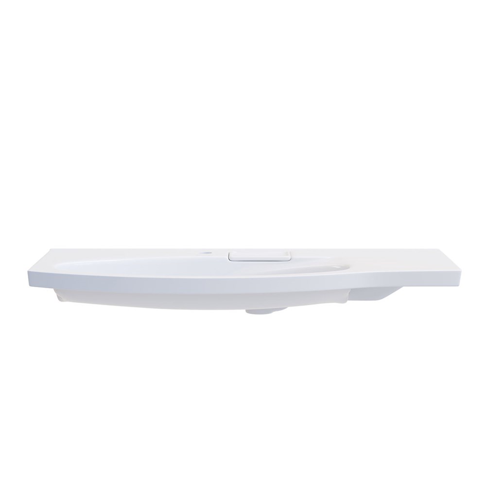KERAMA MARAZZI RV.wb.100Lh Раковина RIVA мебельная левая с крепежом 100, белая глянцевая