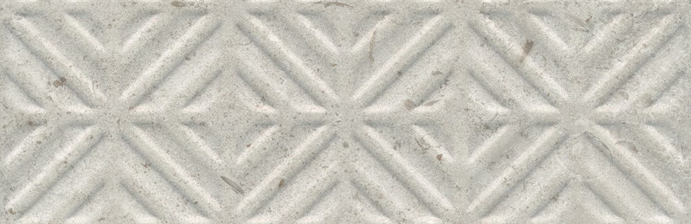 KERAMA MARAZZI 11209R/4 Бордюр Карму серый светлый матовый обрезной 30х9,6 30x9,6x10