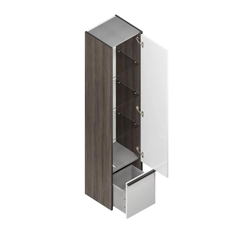 KERAMA MARAZZI MOD.165/AR Пенал MODULA подвесной 165 с дверцей и ящиком, арабика