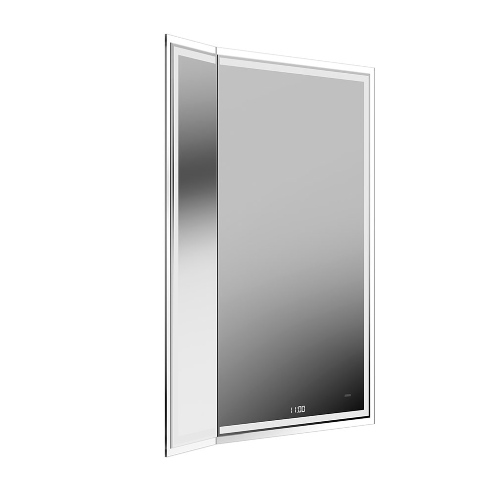 KERAMA MARAZZI TE.M.mi.65 Зеркало TECNO M 65 с поворотной дверцей, подсветкой и функцией антизапотевание, белое