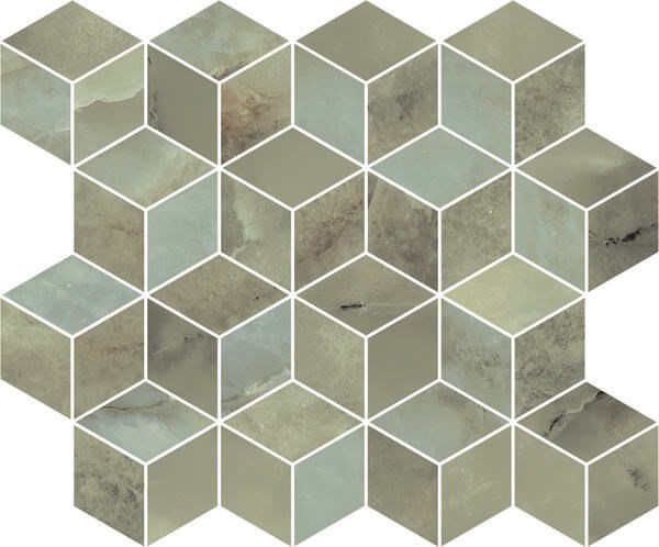 KERAMA MARAZZI T017/14025 Декор Джардини зеленый мозаичный 45x37,5x10