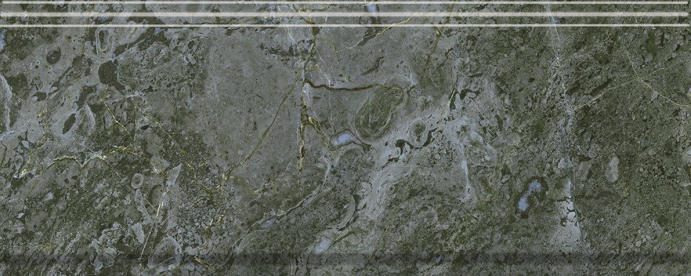 KERAMA MARAZZI BDA026R Бордюр Серенада зелёный глянцевый обрезной 30x12x1,3