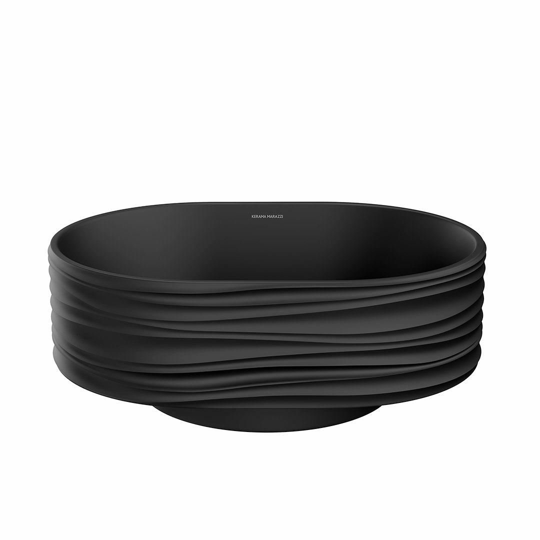 Раковина ARTBASIN Sabbia накладная 50, черная матовая