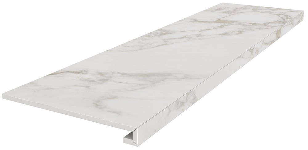 KERAMA MARAZZI SG540720R/GCF Ступень клееная Монте Тиберио серый светлый матовый обрезной 33x119,5x0,9