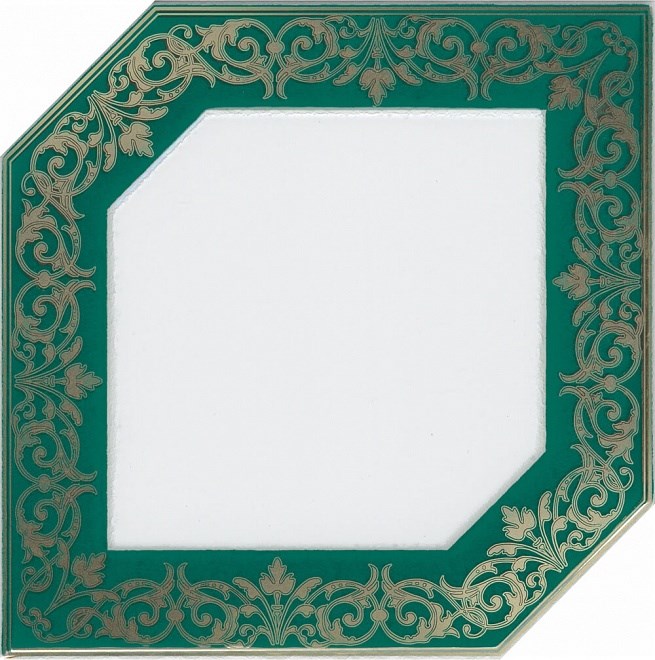 KERAMA MARAZZI HGD/D250/18000 Декор Клемансо зеленый 15х15х6,9