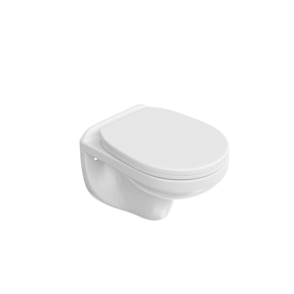 KERAMA MARAZZI KPRO.wc.02 Унитаз KPRO подвесной безободковый с крепежом и сиденьем, белый глянцевый
