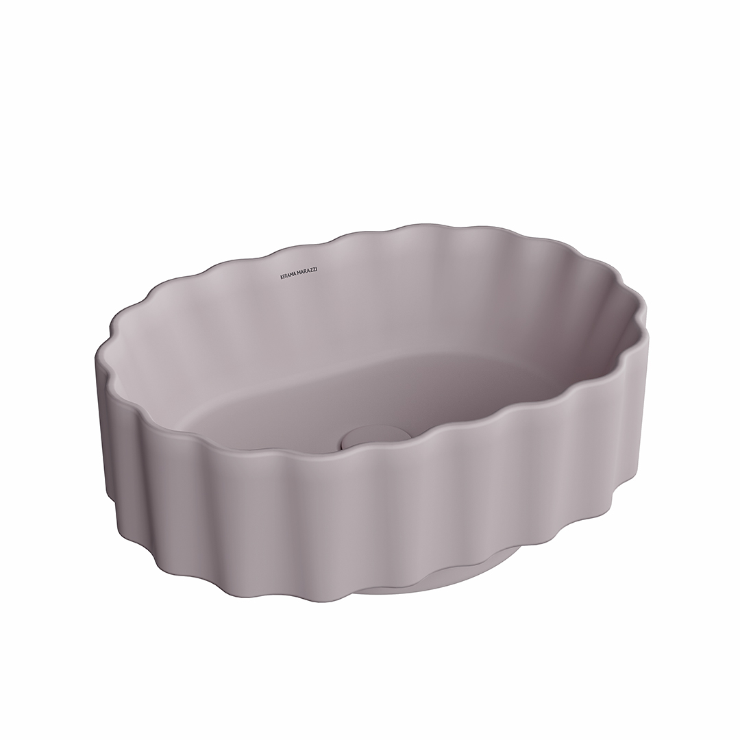 Раковина ARTBASIN Conchiglia накладная 50, мальва матовая