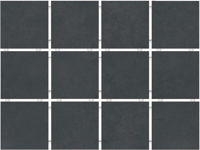 KERAMA MARAZZI 1291H Амальфи черный, полотно 29,8х39,8 из 12 частей 9,8x9,8x7