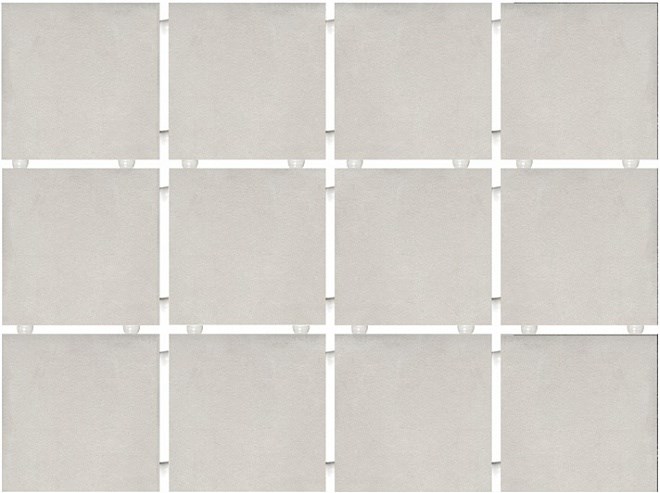 KERAMA MARAZZI 1270H Амальфи серый светлый, полотно 29,8х39,8 из 12 частей 9,8x9,8x7