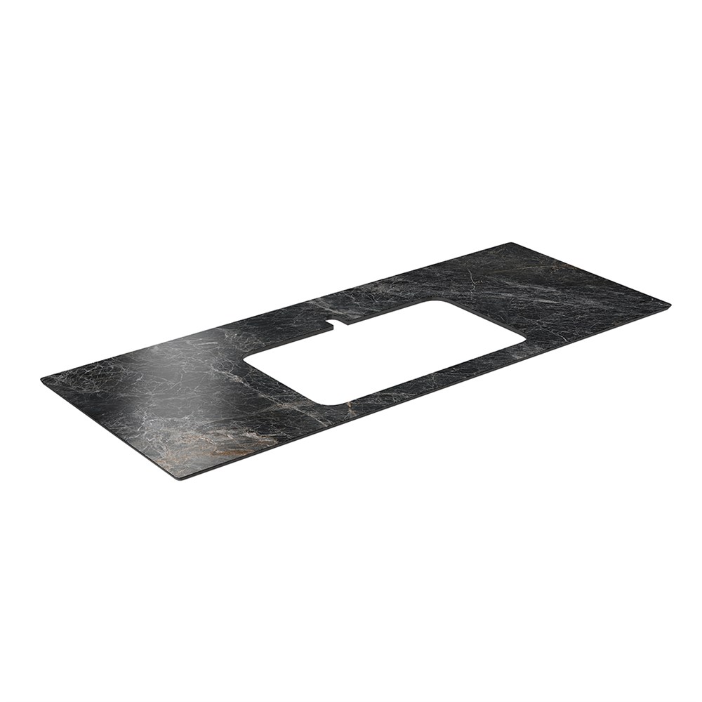 KERAMA MARAZZI PL2.VT93\120 Спец. изделие для раковин, встраиваемых сверху, 120 см Риальто темный серый лап
