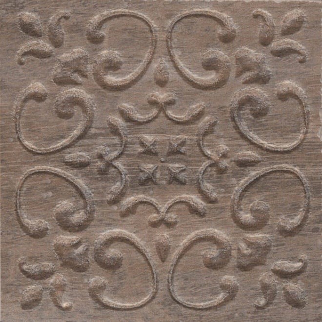KERAMA MARAZZI STG/C481/SG1550 Вставка Браш Вуд коричневый тёмный 9,9х9,9х8