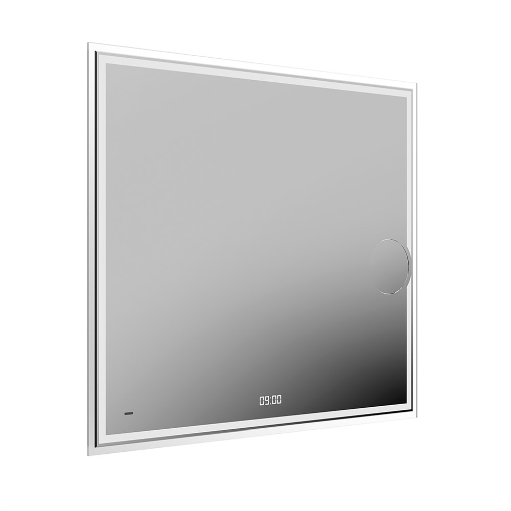KERAMA MARAZZI TE.mi.90.1 Зеркало TECNO c LED 90 с макролинзой, с подсветкой, с функцией антизапотевание, белый глянцевый