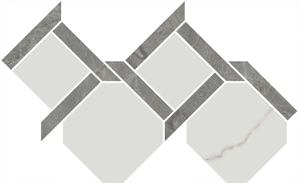KERAMA MARAZZI ID167 Декор Риальто 3 наборный лаппатированный 48x29,5x0,9