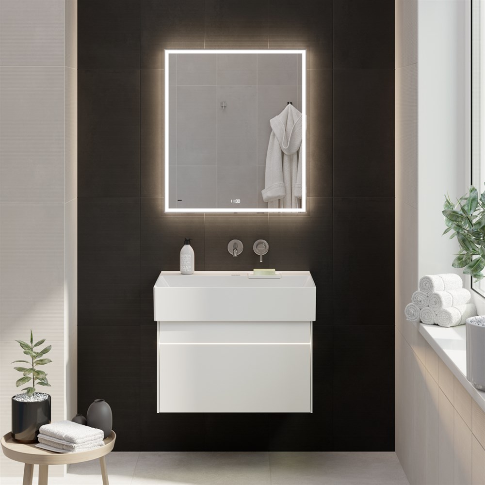 KERAMA MARAZZI LOG.70.2/WHT Тумба LOGICA подвесная 2 ящика 70 см, белоснежный