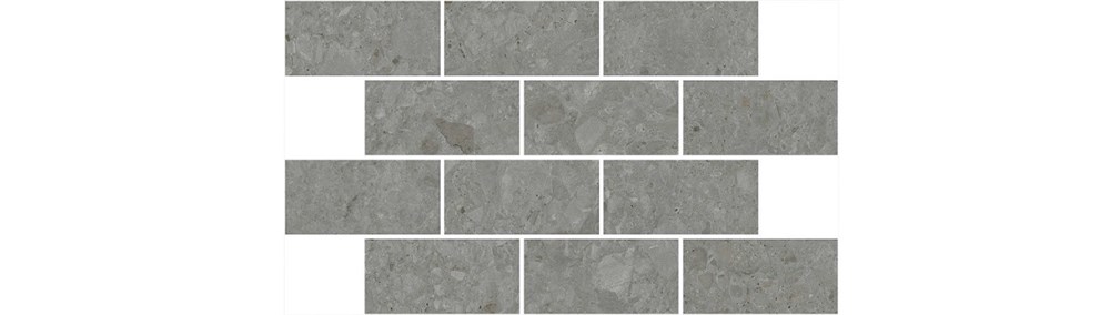 KERAMA MARAZZI DD606120/MM Декор Чеппо ди Гре мозаичный серый тёмный матовый обрезной 34,6x20x0,9