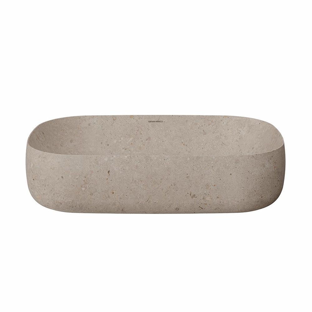 KERAMA MARAZZI MA.wb.65/STB Раковина MAGICA накладная 65 с донным клапаном, бежевый камень