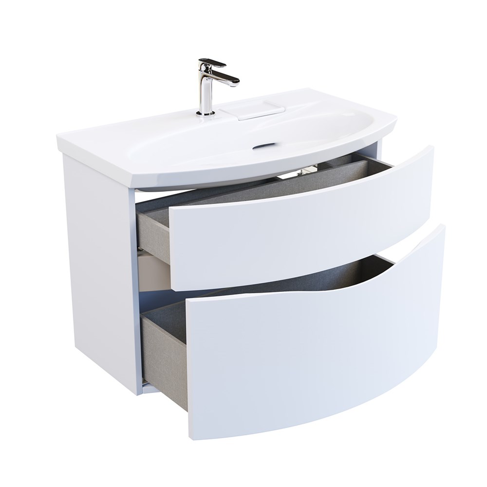 KERAMA MARAZZI RV.80\WHT.M Тумба RIVA 80 см, белая матовая
