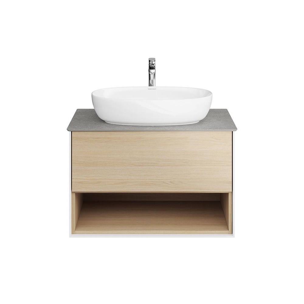 KERAMA MARAZZI PLB.M.80.1/OAK.V Тумба PLAZA Modern подвесная 80 дуб виченца 1 ящик + полка