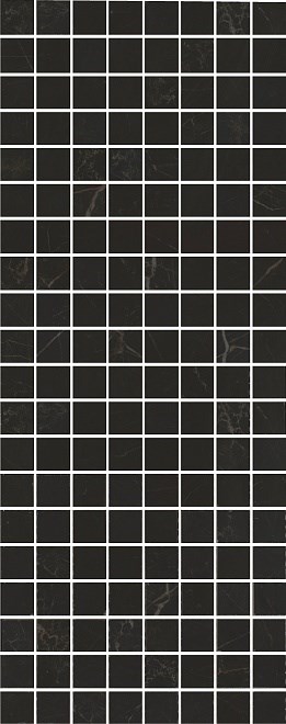 KERAMA MARAZZI MM7204 Декор Алькала черный мозаичный 20х50
