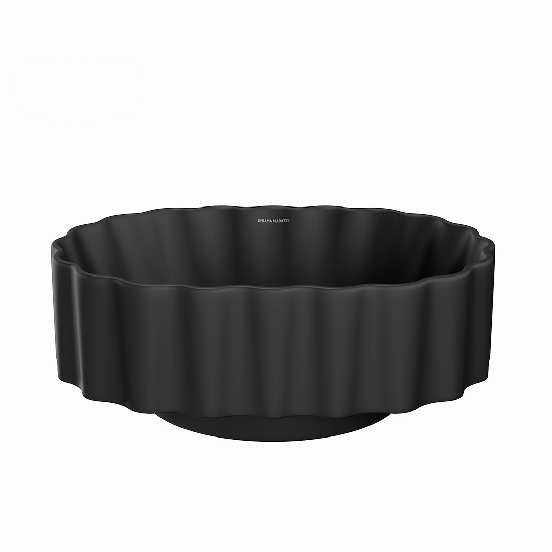 Раковина ARTBASIN Conchiglia накладная 50, черная матовая