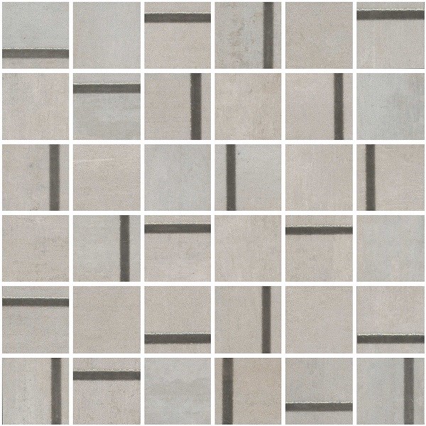 KERAMA MARAZZI MM13130 Декор Гварди 1 мозаичный серый светлый матовый обрезной 30x30x0,9